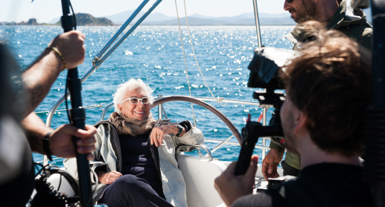 Lina Wertmüller in BEHIND THE WHITE GLASSES.