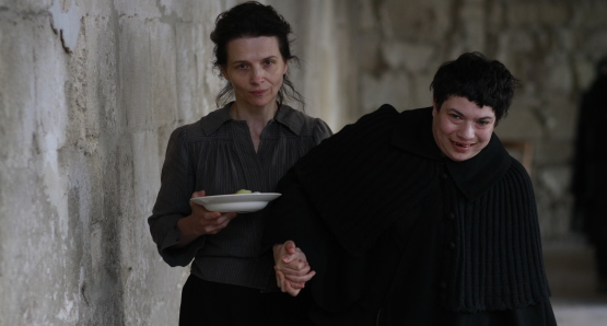 Juliette Binoche as Camille Claudel and Alexandra Lucas as Mademoiselle Lucas in CAMILLE CLAUDEL 1915, a film by Bruno Dumont.