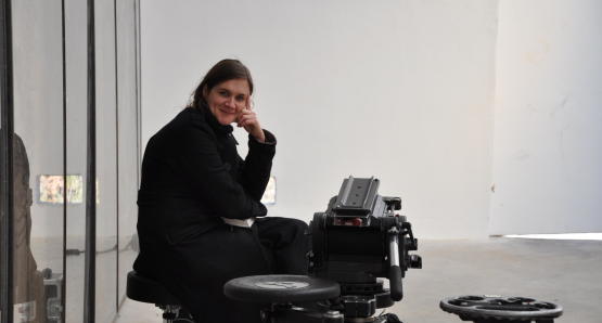 <i>Grace Jones: Bloodlight and Bami</i> director Sophie Fiennes, photo by Remko Schnorr
