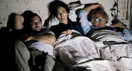 (From L to R) Matt Boren as Mikey,
Flo Jacobs as Mom, Ken Jacobs as Dad

