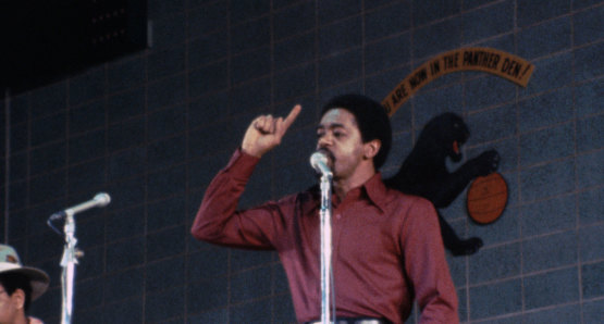 Bobby Seale in a scene from <i>Nationtime</i>, courtesy Kino Lorber